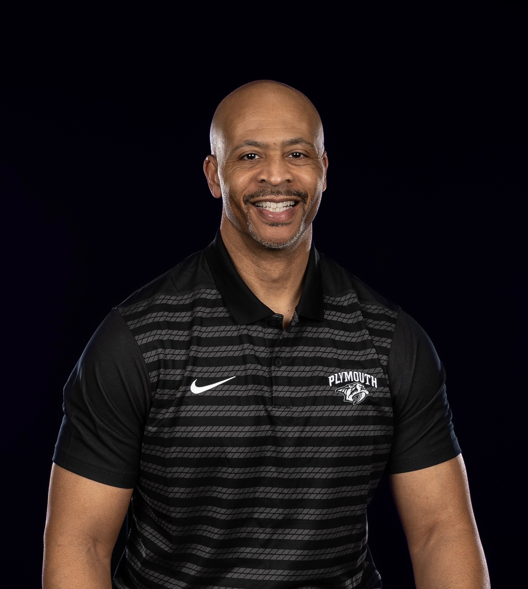 Chaka Johnson in his Plymouth Athletics polo